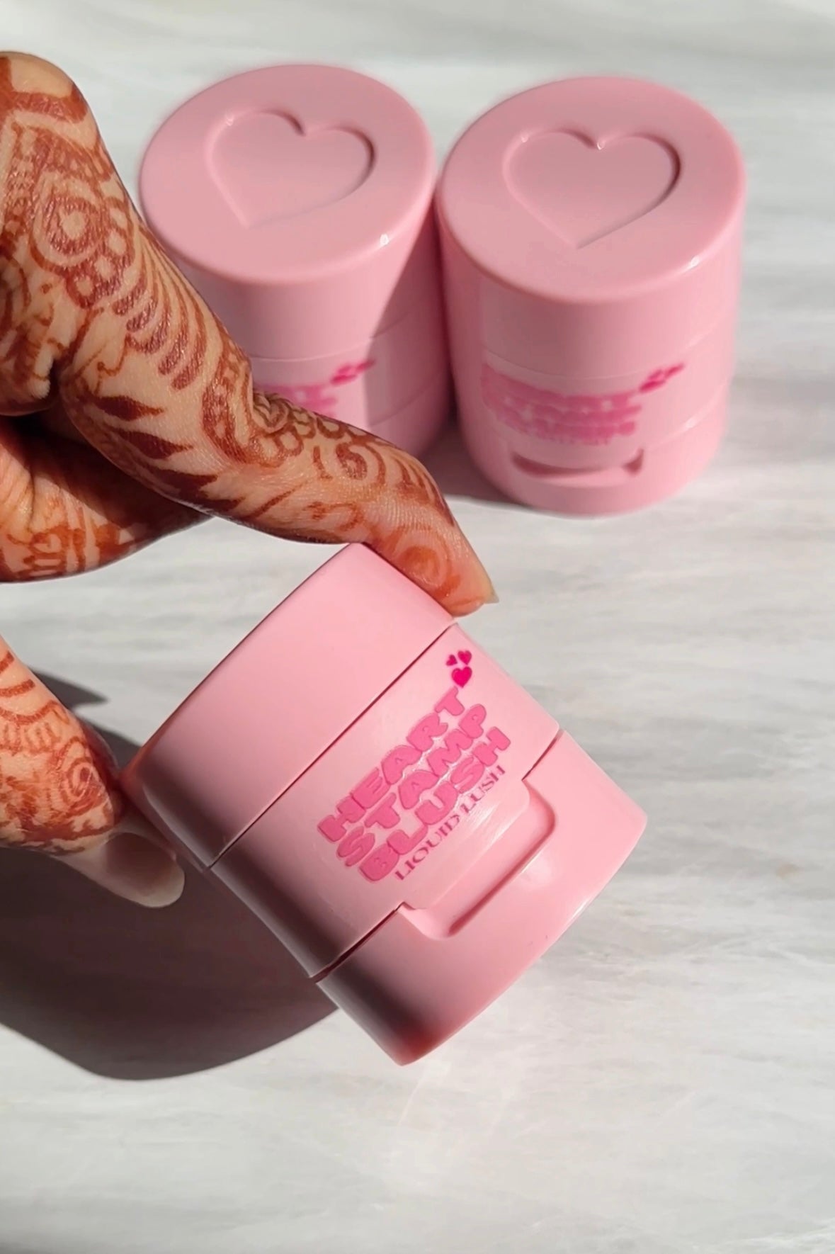 Heart stamp blush (Feisty)