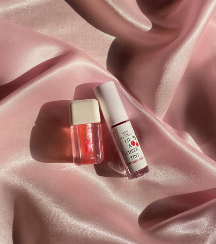 Lip and cheek tint & lip oil combo