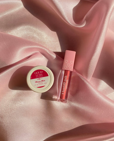 Lip and cheek tint + Matte lipstain combo